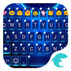 Blue Space Emoji Keyboard icône