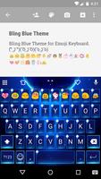 Blue Space Emoji Keyboard poster