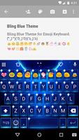 Blue Space Emoji Keyboard penulis hantaran