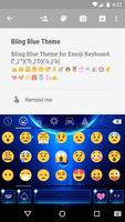 Blue Space Emoji Keyboard screenshot 1