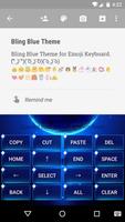 Blue Space Emoji Keyboard تصوير الشاشة 2