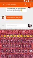 Red Cheetah-Emoji Keyboard capture d'écran 3