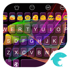 Emoji Keyboard-Color Electric icône