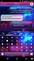 Emoji Keyboard-Color Galaxy capture d'écran 2