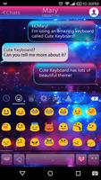 Emoji Keyboard-Color Galaxy स्क्रीनशॉट 3