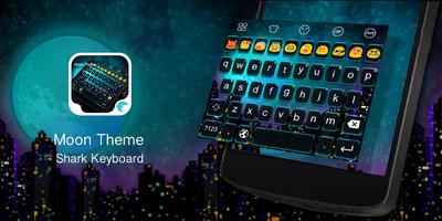 Emoji Keyboard-Moon Light penulis hantaran