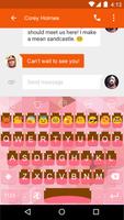 Emoji Keyboard-Cute Pink تصوير الشاشة 3