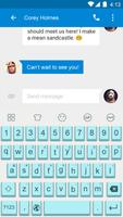 3 Schermata Emoji Keyboard-Blue Emoticon