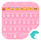 Emoji Keyboard-Fun Pink Hearts icono