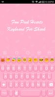 Emoji Keyboard-Fun Pink Hearts captura de pantalla 1