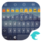 Emoji Keyboard-Fuji Night Zeichen