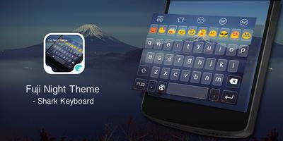 Emoji Keyboard-Fuji Night plakat