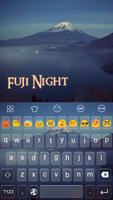 Emoji Keyboard-Fuji Night Screenshot 1