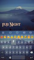 Emoji Keyboard-Fuji Night capture d'écran 2