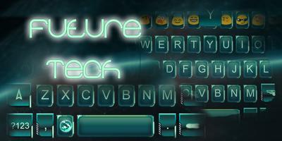 Future Tech teclado Emoji Poster