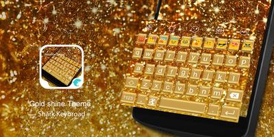 Emoji Keyboard-Gold Shine Poster