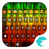 ikon Emoji Keyboard-Glod Glass