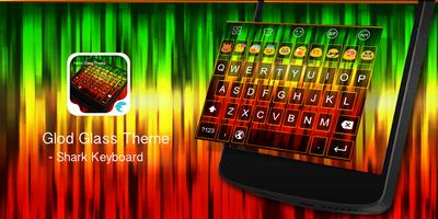 Emoji Keyboard-Glod Glass Cartaz