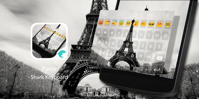 Emoji Keyboard-Gray Paris постер