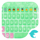 Verde Teclado Primavera Emoji APK