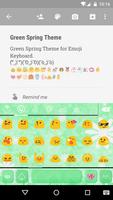 Green Spring Keyboard Emoji скриншот 1
