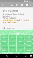 Green Spring Keyboard Emoji capture d'écran 2
