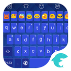 Emoji Keyboard-Blue Space Zeichen