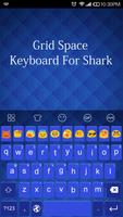 Emoji Keyboard-Blue Space imagem de tela 1