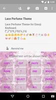 Lace Lerfume Keyboard Emoji capture d'écran 2