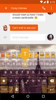 Emoji Keyboard-Paris Glass ảnh chụp màn hình 3