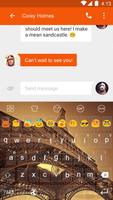 Emoji Keyboard-Paris Twilight screenshot 3