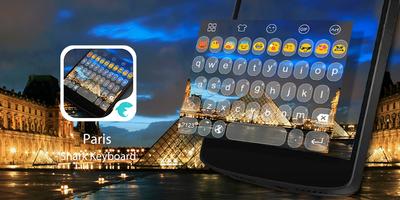 Emoji Keyboard-Paris Photo الملصق