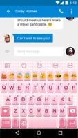Emoji Keyboard-Pink Complex اسکرین شاٹ 3