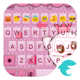 Emoji Keyboard-Pink Bow أيقونة