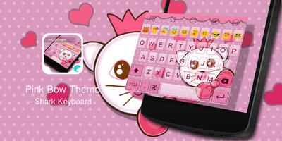 Emoji Keyboard-Pink Bow-poster