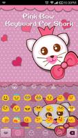 Emoji Keyboard-Pink Bow تصوير الشاشة 2