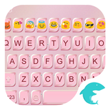 Pink Gold Keyboard Emoji icon