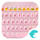 Pink Gold Keyboard Emoji 아이콘