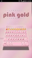 Pink Gold Keyboard Emoji 스크린샷 1