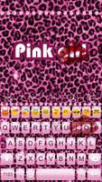 Emoji Keyboard-Pink Girl capture d'écran 1