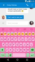 Emoji Keybaord-Pink Jelly capture d'écran 3