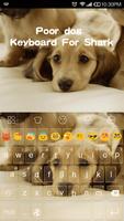 Emoji Keyboard-Poor dog captura de pantalla 1