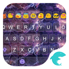 Purple Lightning Keyboard Gif icône