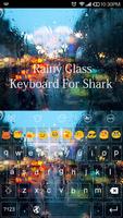 Emoji Keyboard-Rainy Glass ภาพหน้าจอ 1