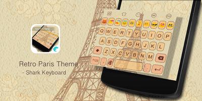 Emoji Keyboard-Retro Paris Affiche