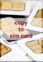 Copy to Sim Card plakat