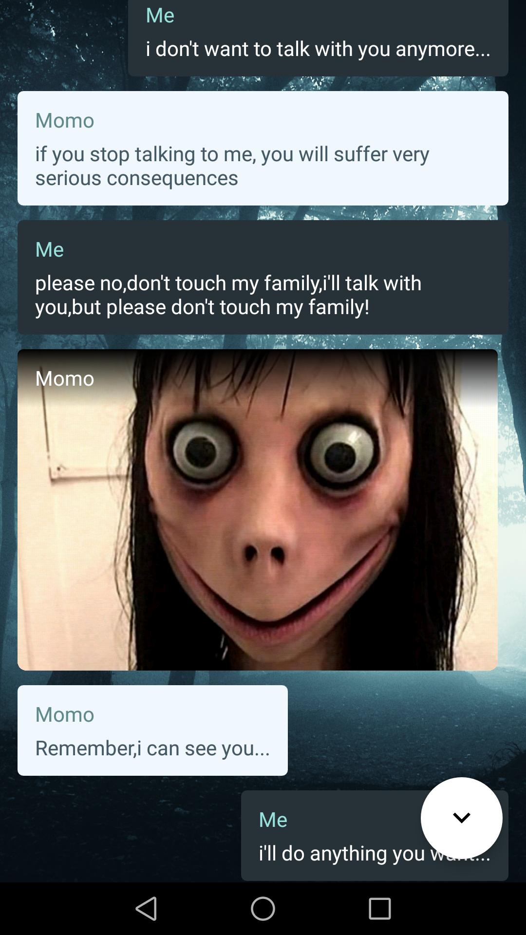 MOMO HORROR CHAT for Android - APK Download MOMO HORROR CHAT for Android - APK Download