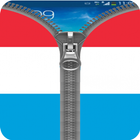 Luxembourg Flag Zipper Lock icône