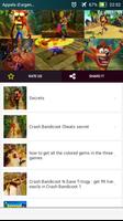 Guide tips for  Crash Bandicoot N. Sane Trilogy capture d'écran 1