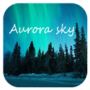 Glitter Galaxy Aurora Theme APK